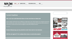 Desktop Screenshot of nativetimes.com